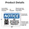 Signmission No Backpacks Allowed On Property, 10 in W x Rectangle, Plastic OS-2PACK-NS-P-710-L-14385 - alternate 5
